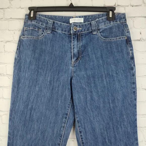 Christopher & Banks Petite Jeans Size 8P Embroidered Embellished Pocket - Picture 6 of 9